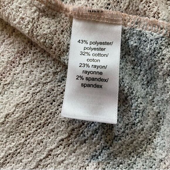 Maurices Pink & Gray Western Aztec Open Front Short Sleeve Cardigan Size Medium - Picture 12 of 13